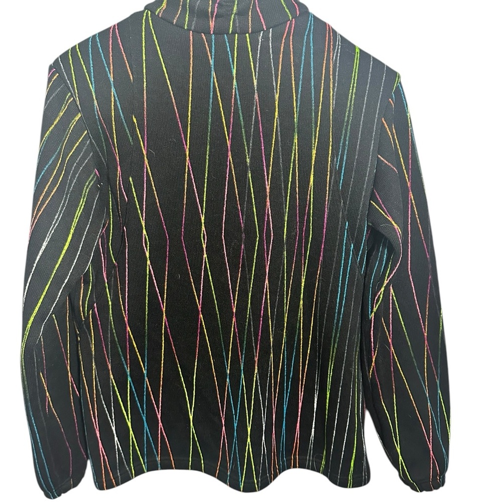 Spyder Black Multicolor Patterned Pullover Sweate… - image 2